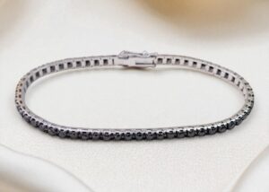 BRACCIALE TENNIS CON DIAMANTI NERI (0.75 CT -2.25) TE03