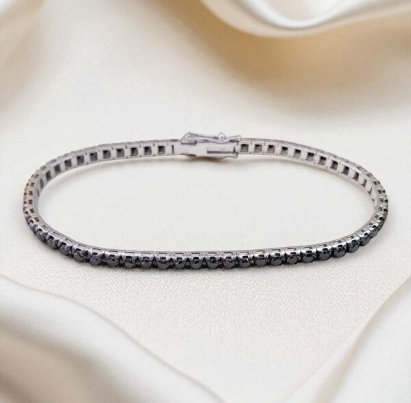 BRACCIALE TENNIS CON DIAMANTI NERI (0.75 CT -2.25) TE03