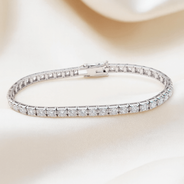 TENNIS CON DIAMANTI BIANCHI (0.60 CT - 1.64 CT) TE01