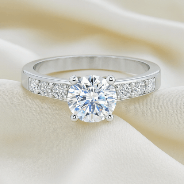 ANELLO SOLITARIO CON DIAMANTE ENG08 - immagine 2